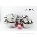 Hot in Africa Stainless steel soup pot set with durable handle/cookware set in high quality